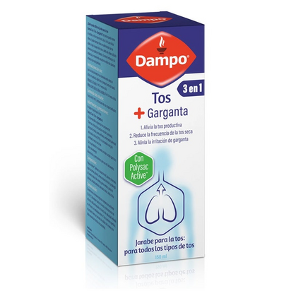 Dampo 3 em 1 Tosse + Garganta 150ml